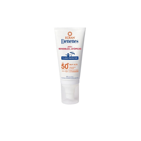Crema protectora facial pieles sensibles y atópicas para niños DENENES SPF 50+ / - 50 ml